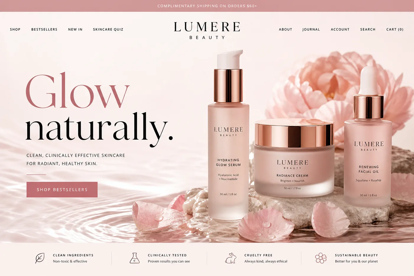 Lumère Beauty — Cosmetic Ecommerce